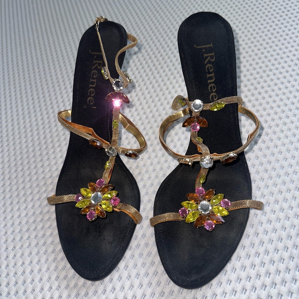J renee jeweled heels